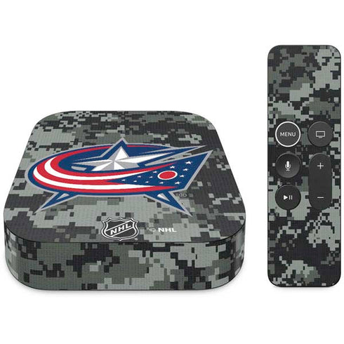 NHL Columbus Blue Jackets Camo Apple TV Skin